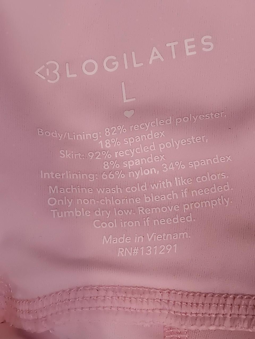 Blogilates [NWT] - Sweetheart Babydoll Dress - Pink Gingham - Sz L - Picture 5 of 5